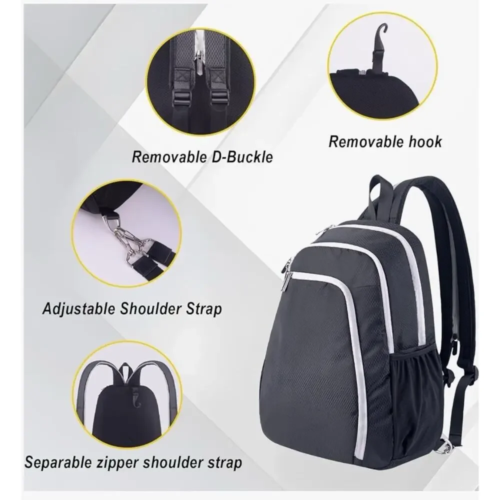 SPOENGRU Small Backpack for Women Men, Convertible Sling Backpack Grey